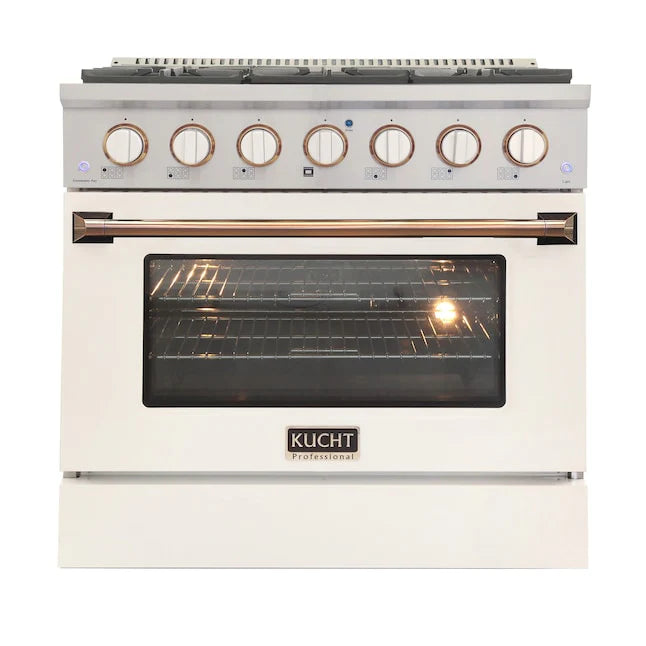 White Dual Fuel Propane Gas Range K2326