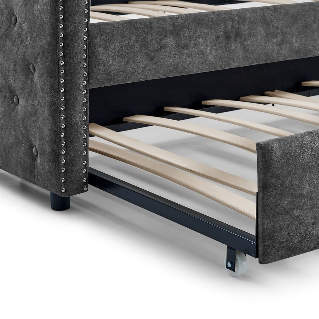 Twin Size Upholstered Tufted Daybed with Trundle K83819