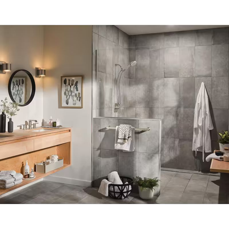 Single-Handle 1-Spray Tub and Shower Faucet Brushed Nickel B7714