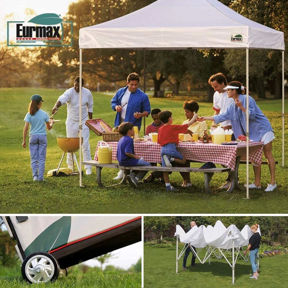 10x10 Ft Pop up Canopy Tent with Removable Sidewalls V24521