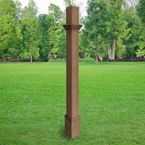 White Decorative Mounting Post S3832