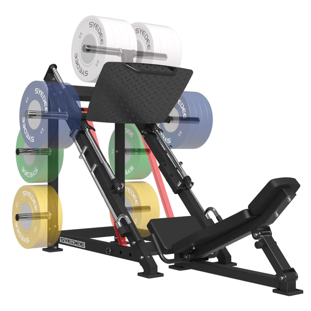 Leg Press Machine with Calf Block, 1500LBS Adjustable F842505