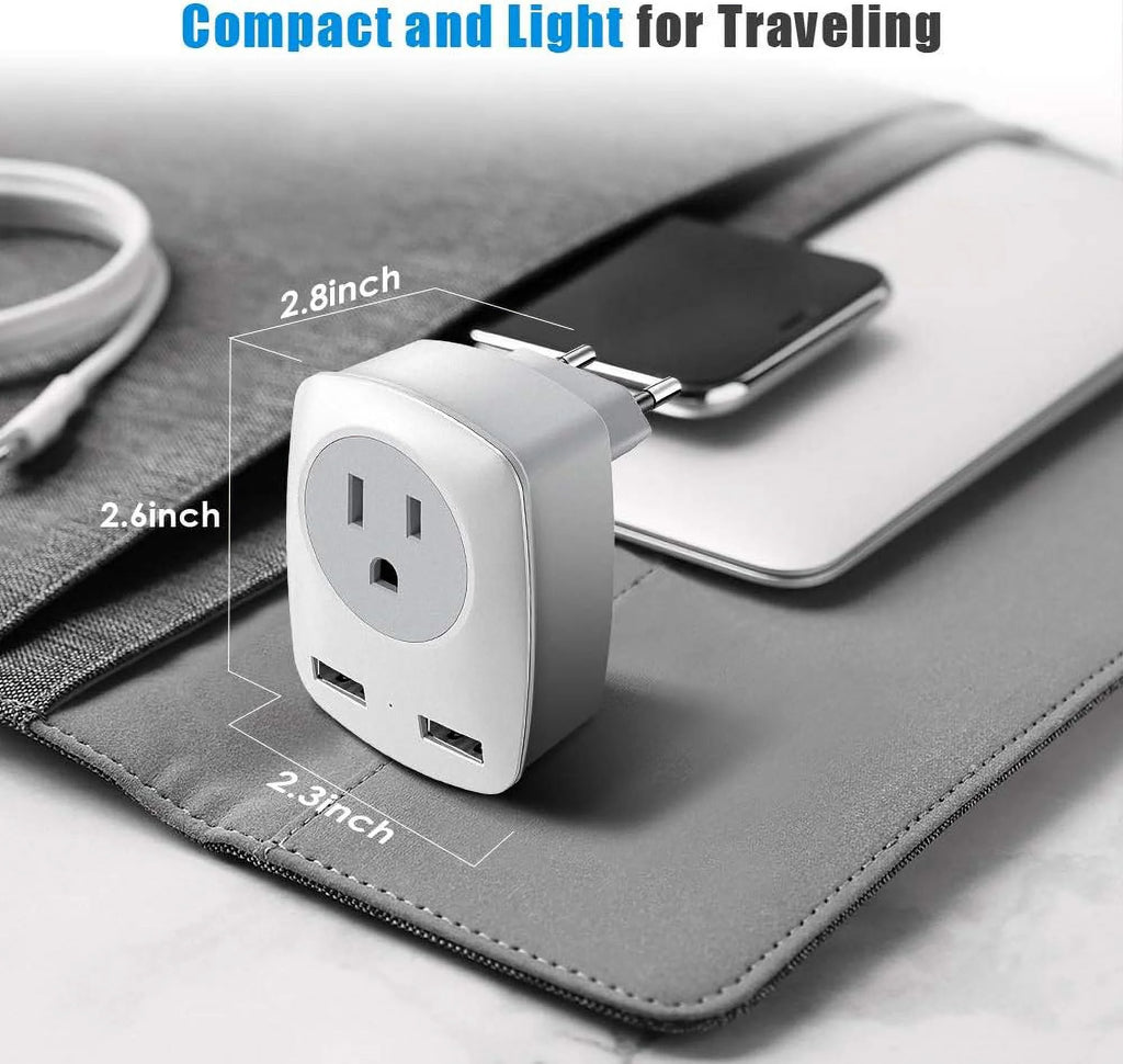 European Travel Plug Adapter Type C Q380