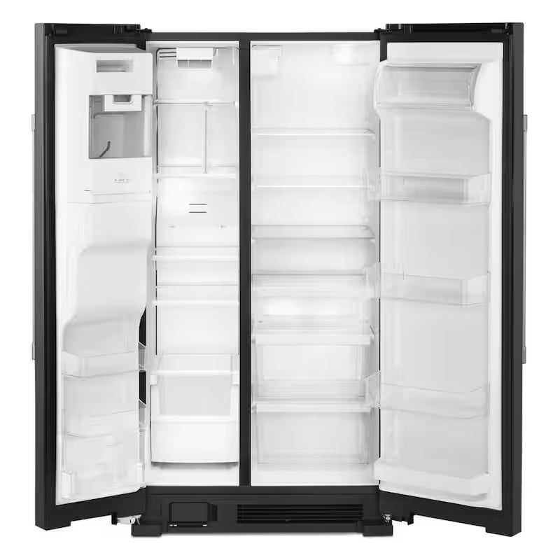 24.5 cu. ft. Black Side by Side Refrigerator with Ice and Water Dispenser U339650
