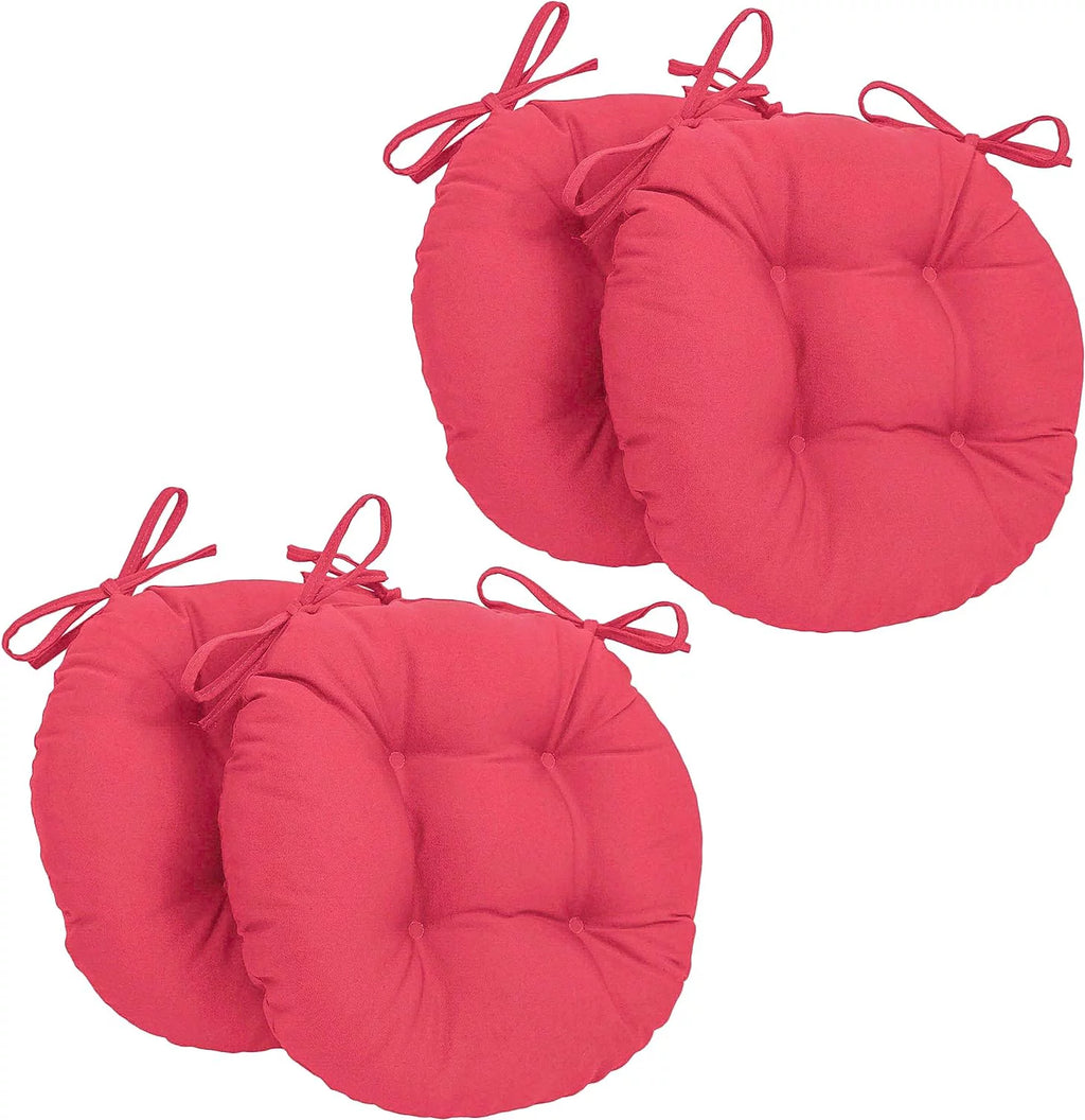 Twill Round Chair Cushion, 16" X 16", 4 Count Q81056