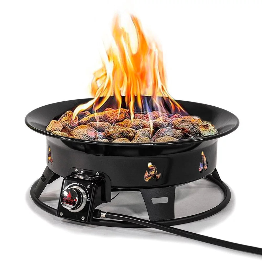 24-Inch 58,000 BTU Propane Gas Fire Pit with Cover X16594