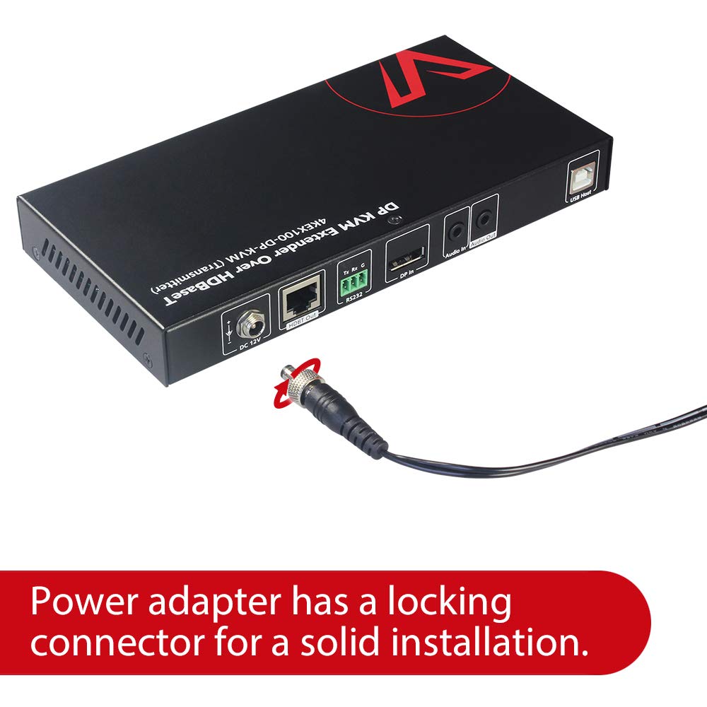 HDMI USB Extender KVM, 100m 4K 60Hz Over Cat5e/6a, 4 Ports USB2.0, RS232, POE F77994