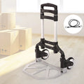 Folding Hand Truck 200 lb Capacity Aluminum Cart with 2 Wheels V3279