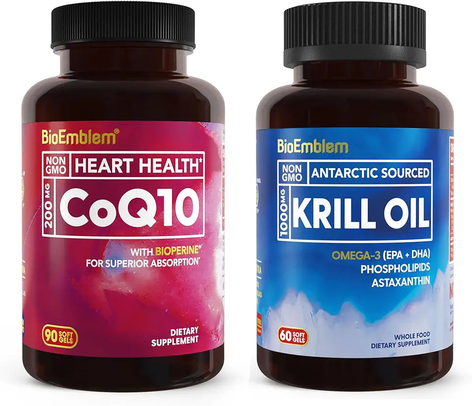 Antarctic Krill Oil Supplement and CoQ10 D745