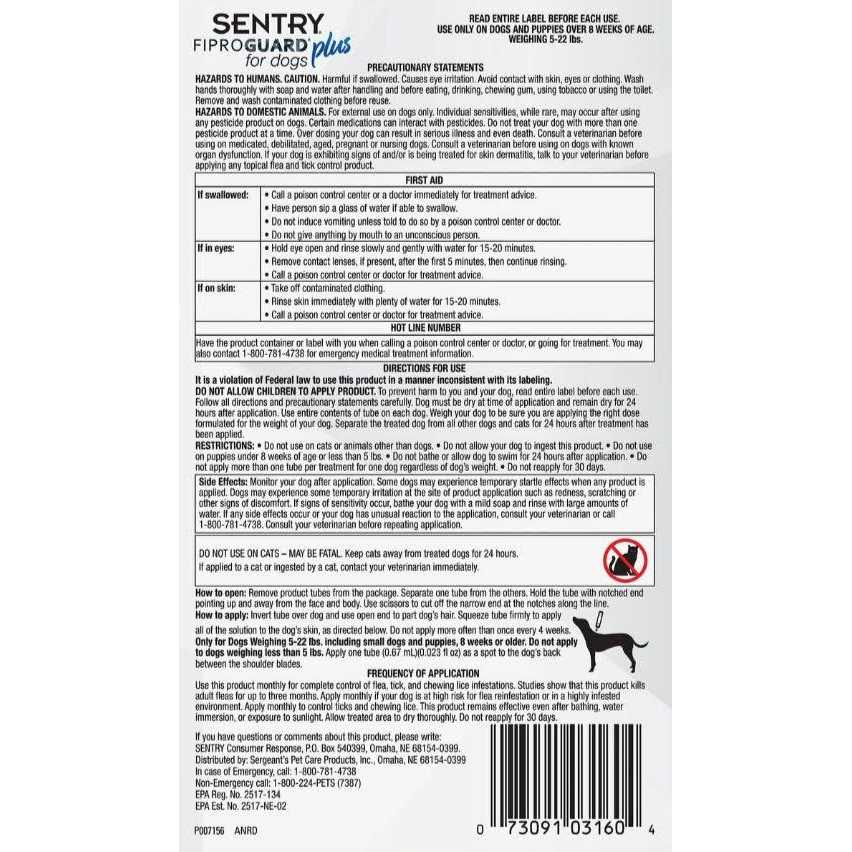Flea and Tick Treatment for Dogs L8503