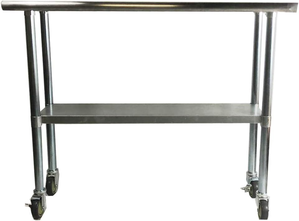 Stainless Steel Work Prep Table 24 x 30 with Wheels J526665