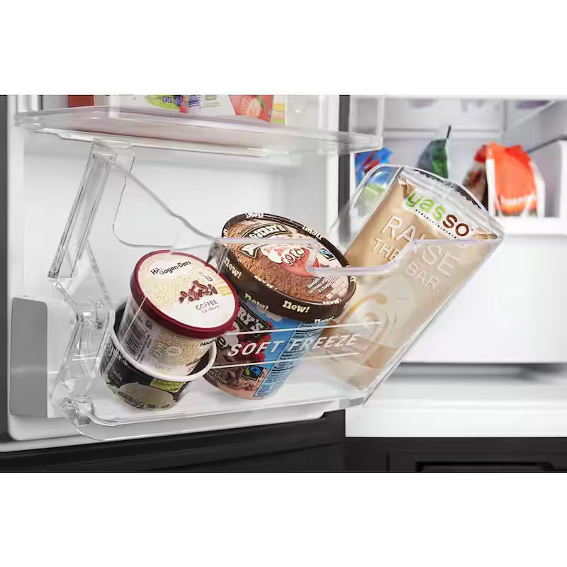 24.5 cu. ft. Black Side by Side Refrigerator with Ice and Water Dispenser U339650