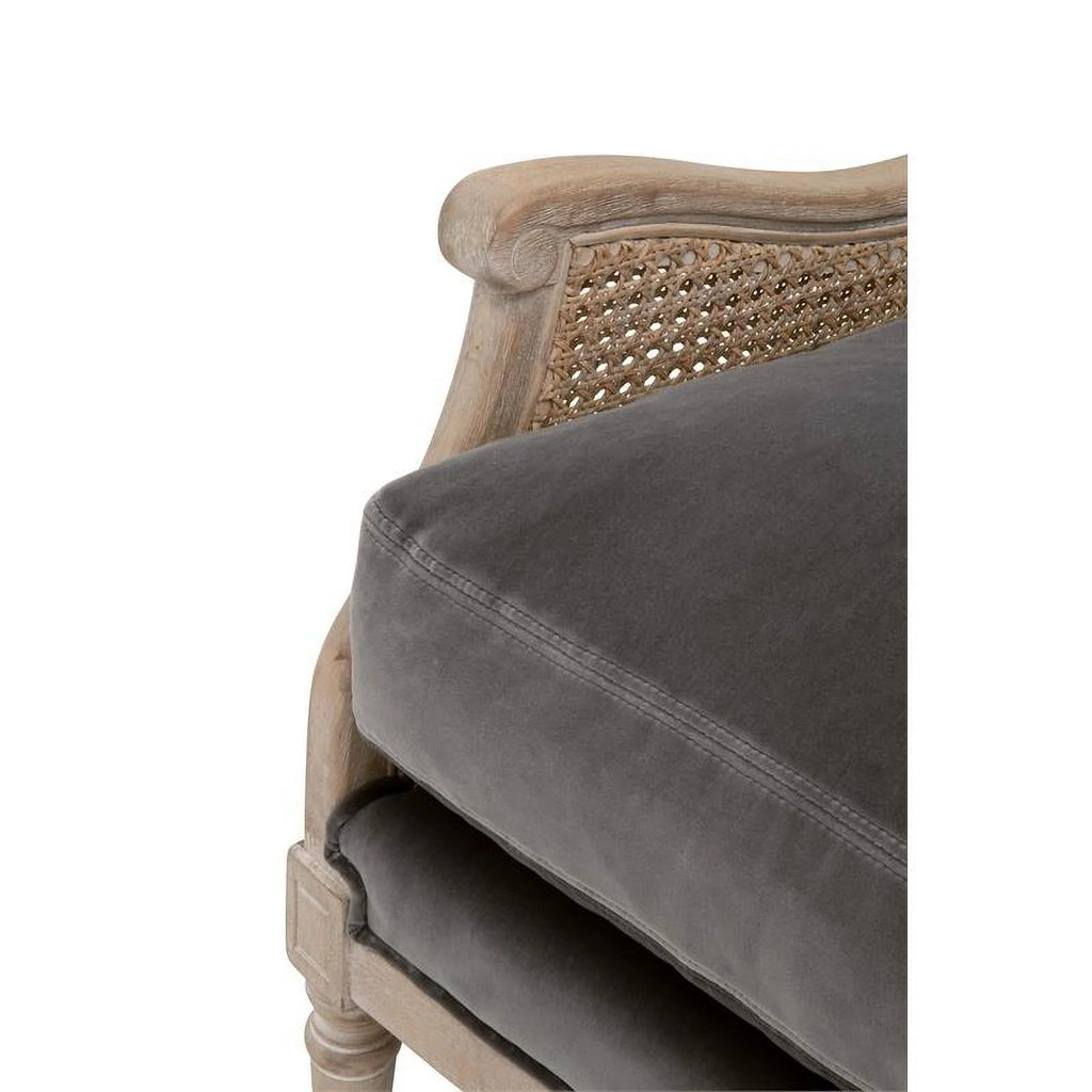 Gray Velvet Club Chair S179