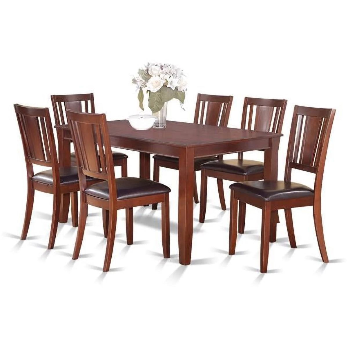 7 Piece Dining Table Set with 6 Chairs U98157