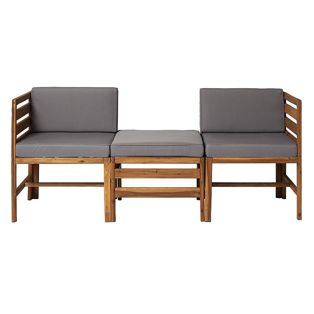3-Piece Acacia Wood Patio Sectional Y781510