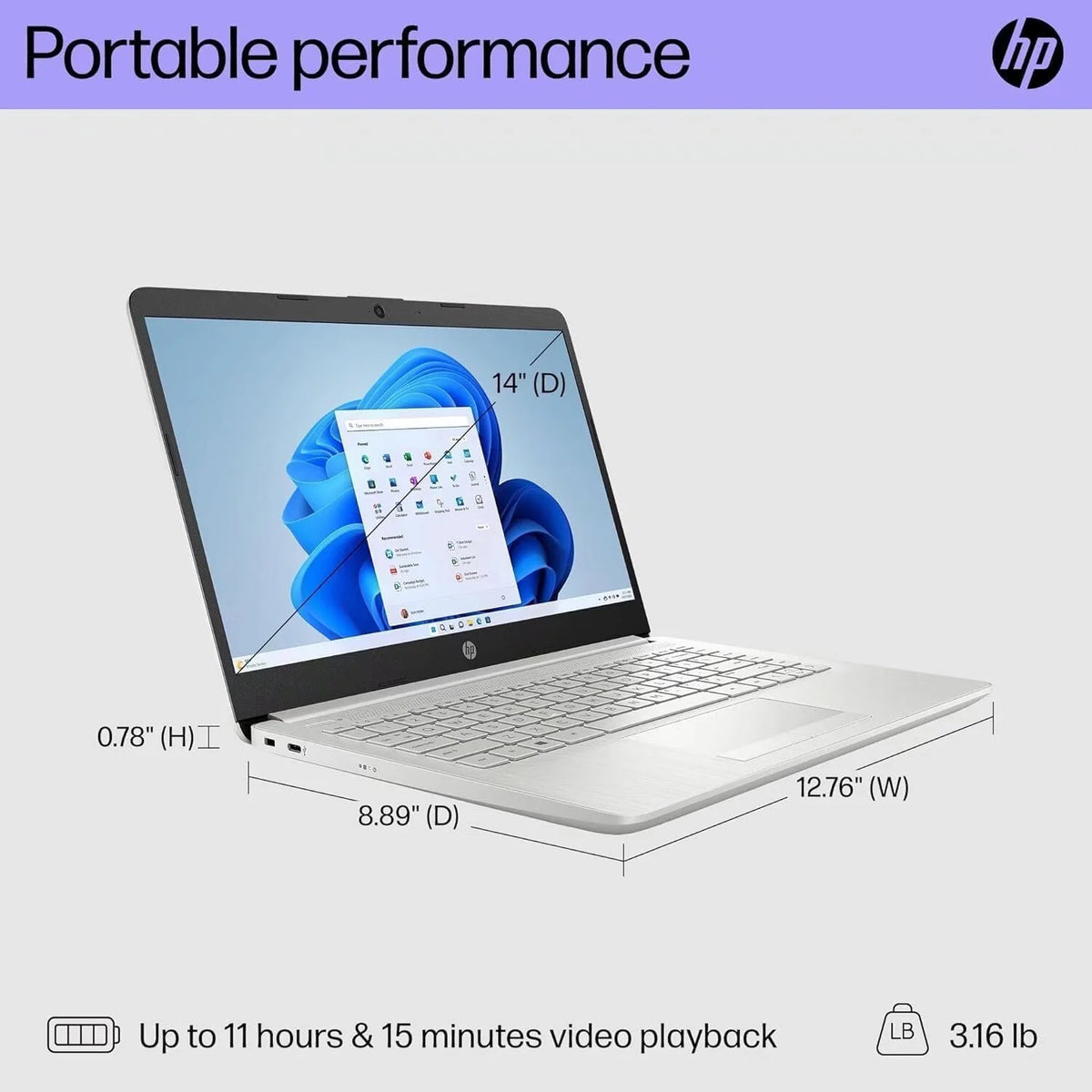 14-inch Laptop with 16GB RAM, 320GB Storage G65884