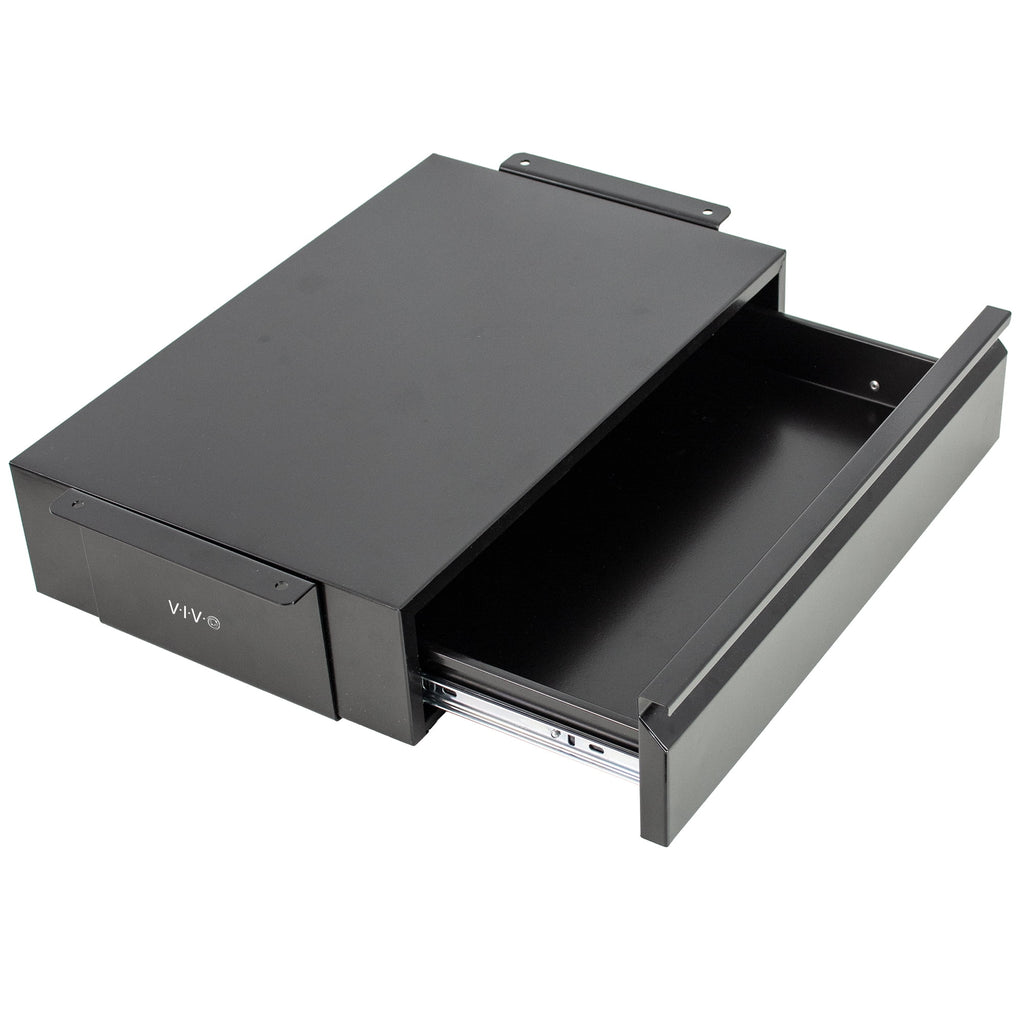 Black Pull Out Under Desk Storage Drawer J801781