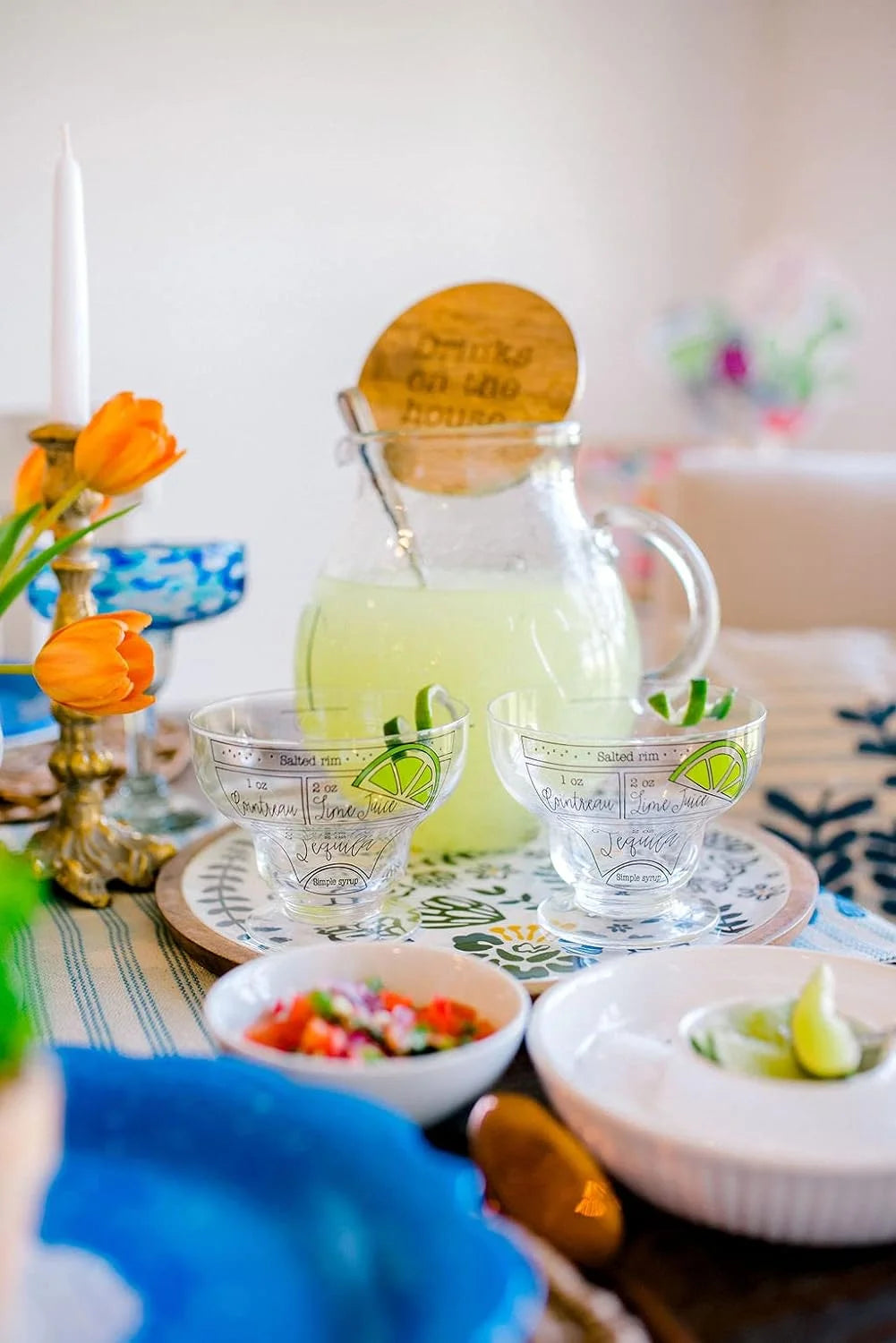 Clear Stemless Margarita Glass 6 Piece Set O502993