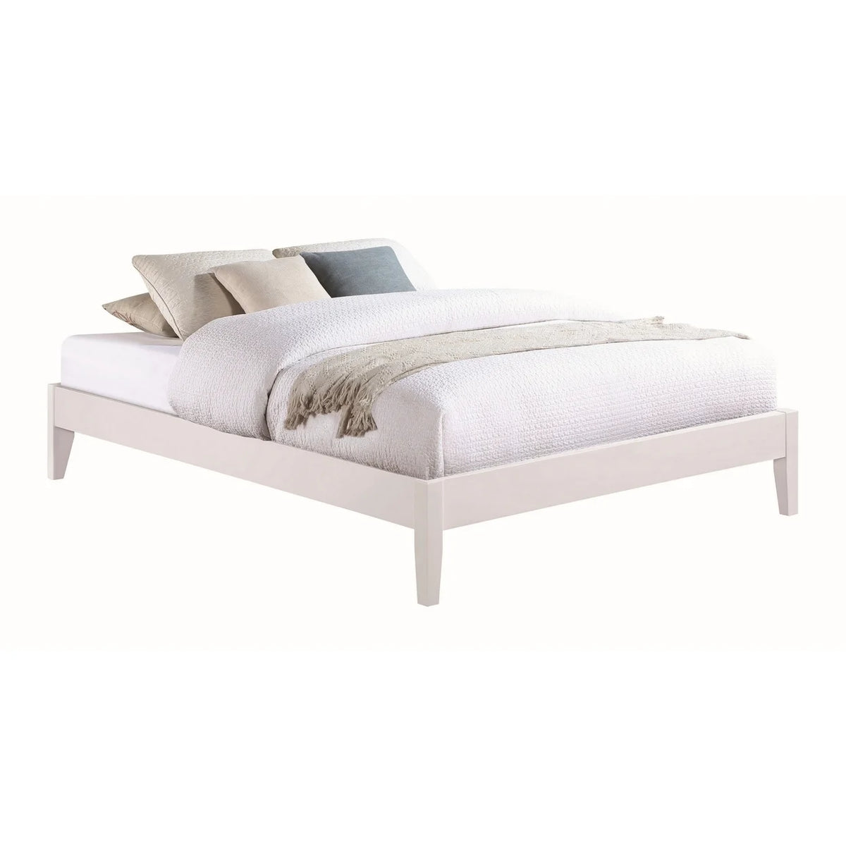 Queen Size Platform Bed with Panel Sides F380286