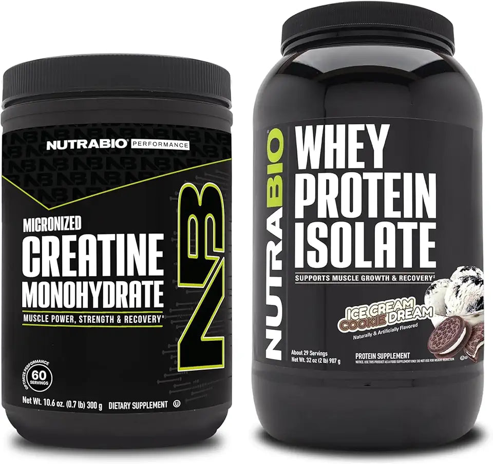 Unflavored Creatine Monohydrate and Whey Protein Isolate 300g E689