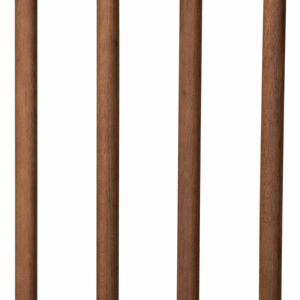 Walnut Brown Wood King Size Platform Bed E488316