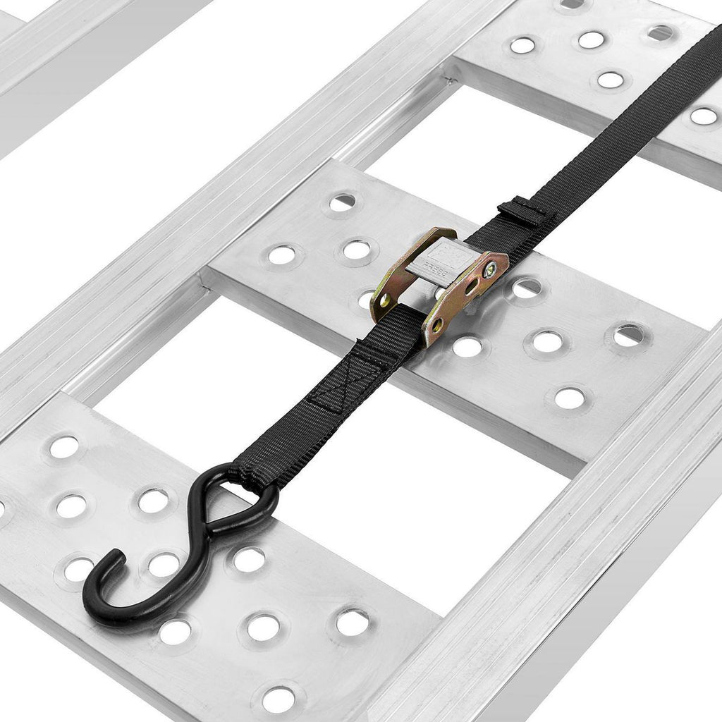 1250 lb. Capacity 13 in. x 77 in. Straight Aluminum Loading Ramps, Set of 2 G6548