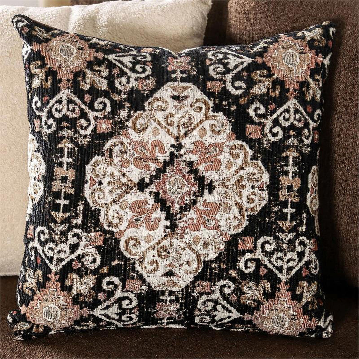 Chocolate Fabric Nailhead Loveseat K7504