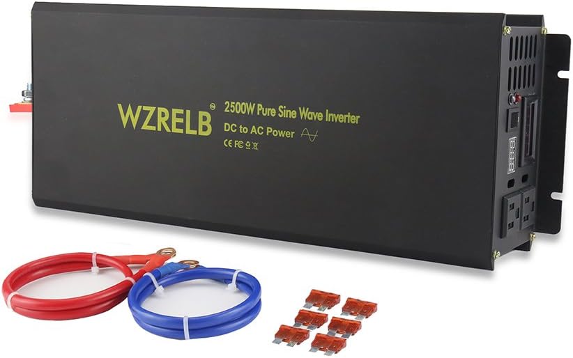 2500W Pure Sine Wave Solar Power Inverter 24V DC to 120V AC A5426