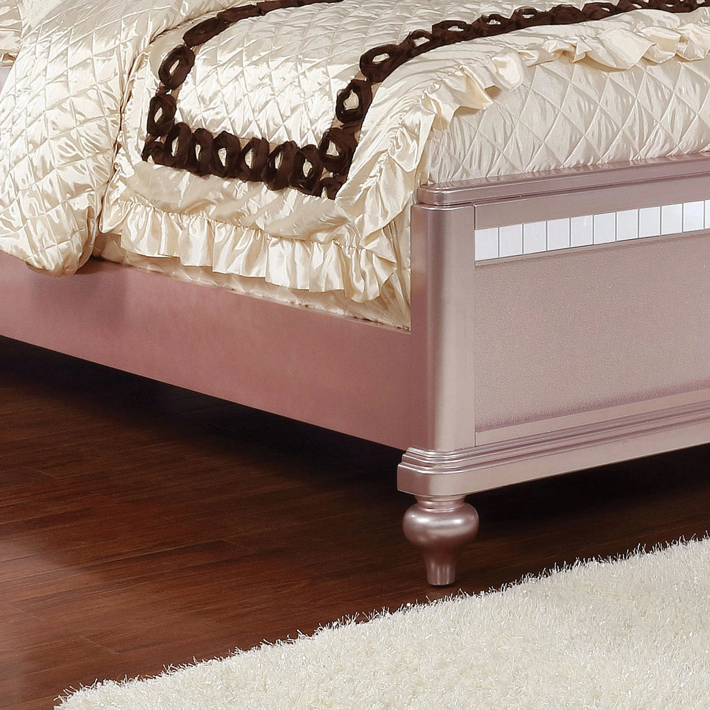 Rose Pink Full Panel Bed Y2136