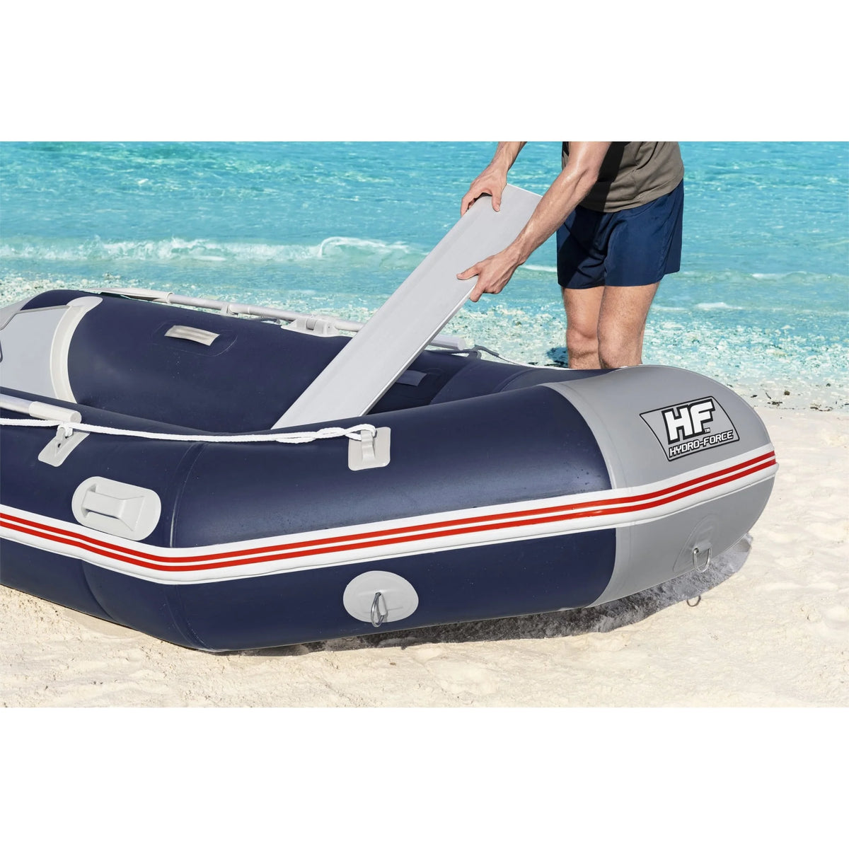 Inflatable 5 Person Water Raft Boat Set D157068