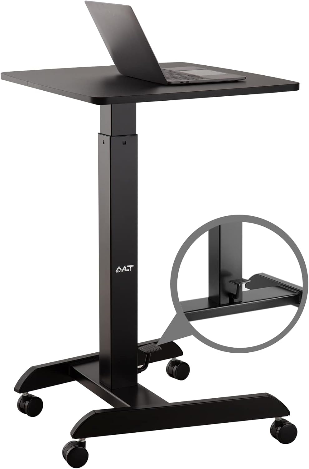 Pneumatic Laptop Standing Desk Cart V593112