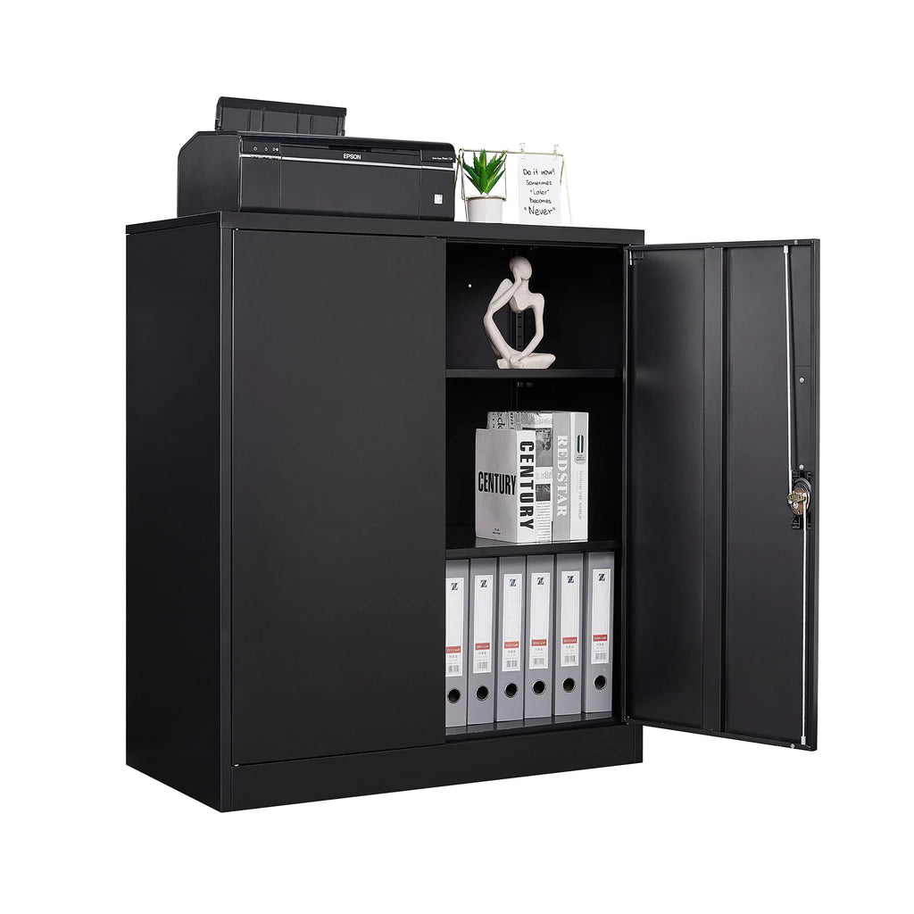 Metal Storage Cabinet with 2 Adjustable Shelves Z914868
