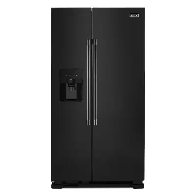24.5 cu. ft. Black Side by Side Refrigerator with Ice and Water Dispenser U339650