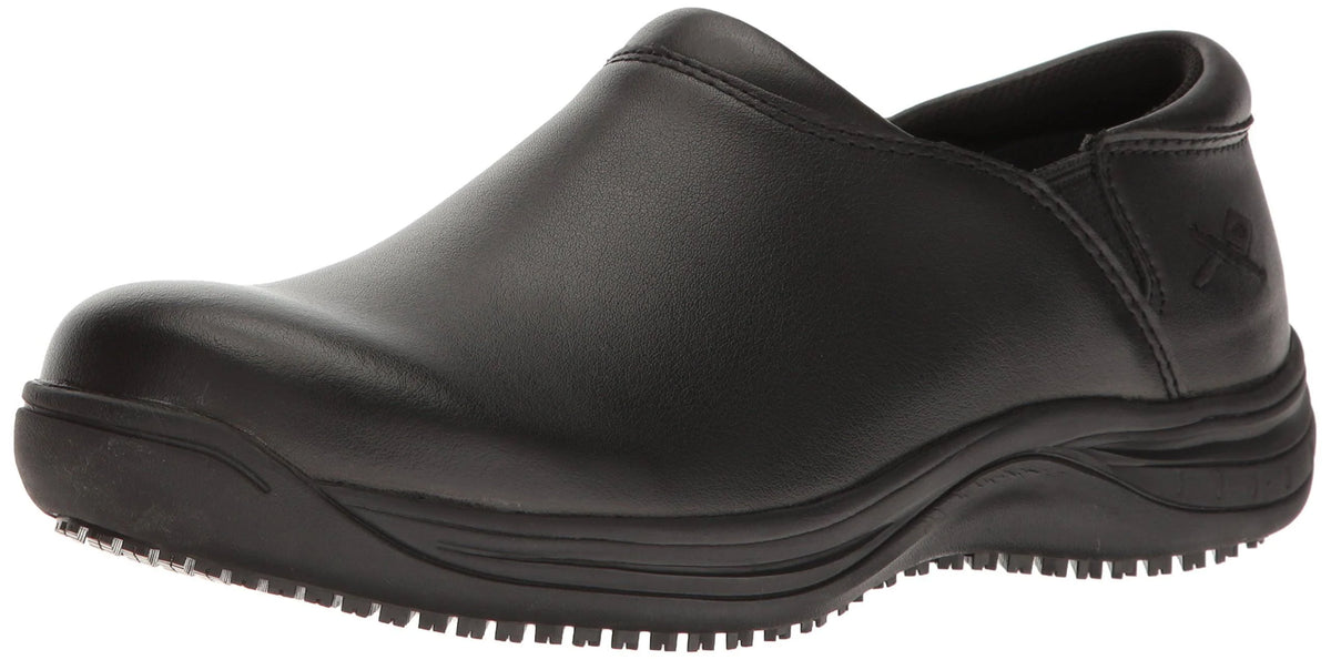 Black Slip On Work Shoe V79810