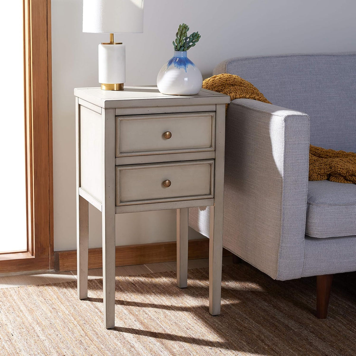 Brown End Table W8502