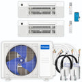 18,000 BTU 2 Zone Ceiling Cassette Ductless Air Conditioner and Heat Pump Z4897