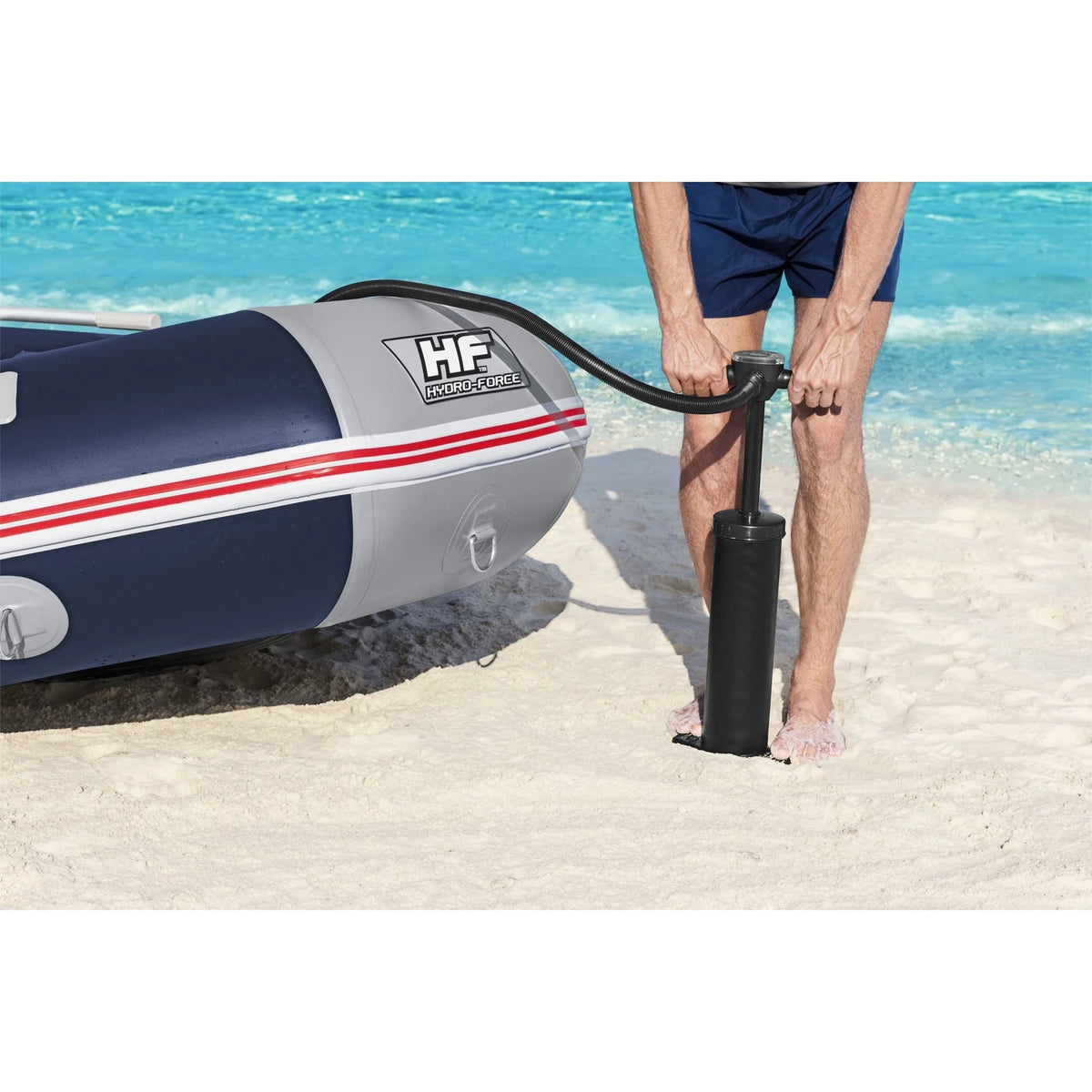 Inflatable 5 Person Water Raft Boat Set D157068