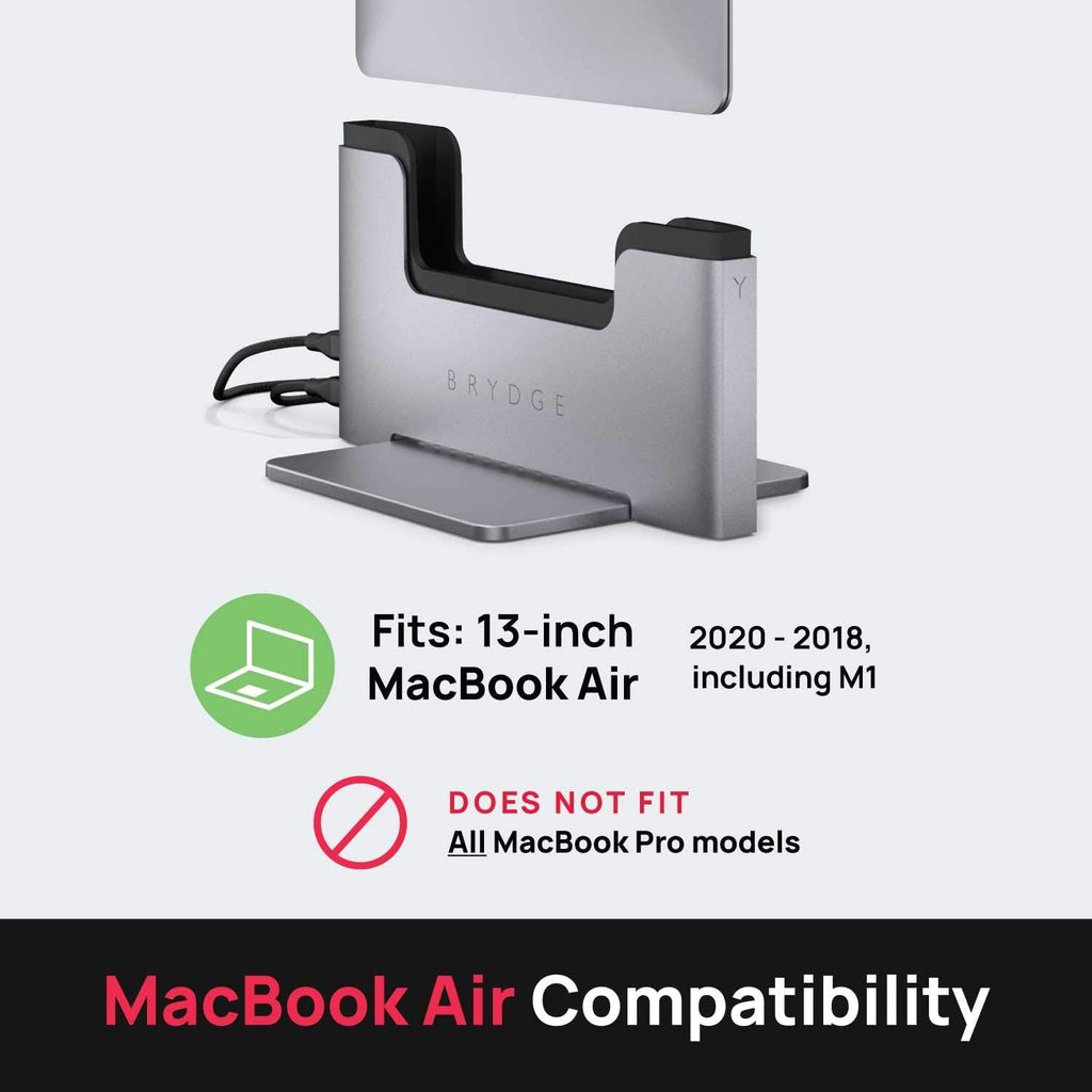 Space-Saving Laptop Stand Vertical Docking Station F705