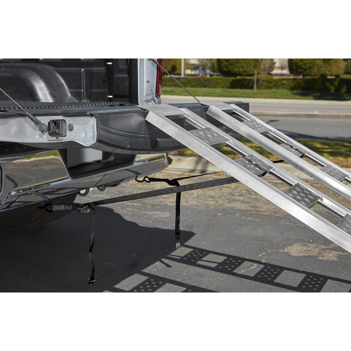 1250 lb. Capacity 13 in. x 77 in. Straight Aluminum Loading Ramps, Set of 2 G6548