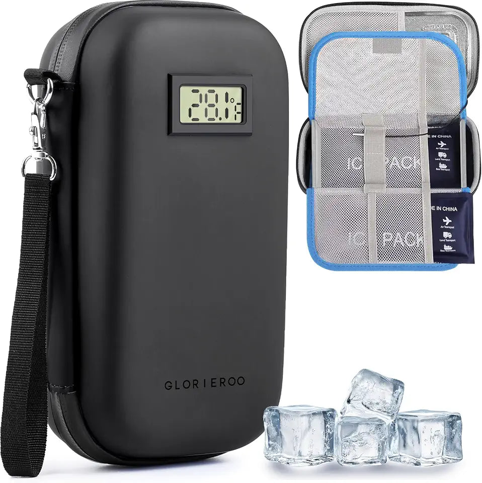 Insulin Pen Cooler Travel Case with 2 x 110 g Gel Ice Packs X3385