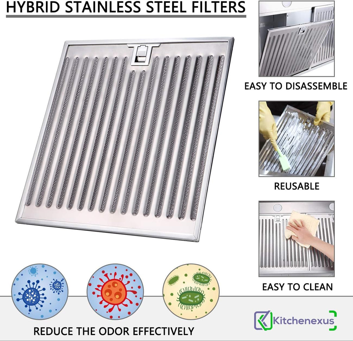 30 inch Stainless Steel Under Cabinet Range Hood with LED Lighting D4249