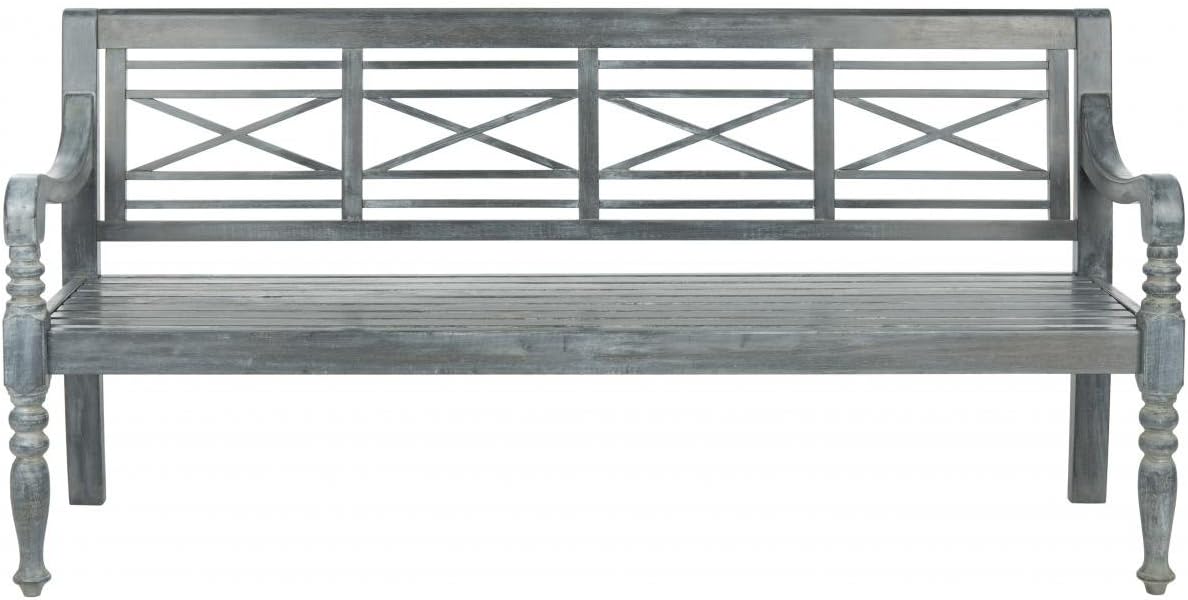 Natural Acacia Wood Bench Y19417