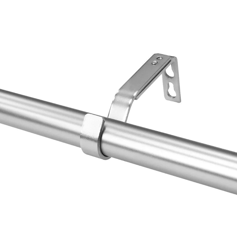 1" Curtain Rod Set Brushed Nickel 72"-144" S742