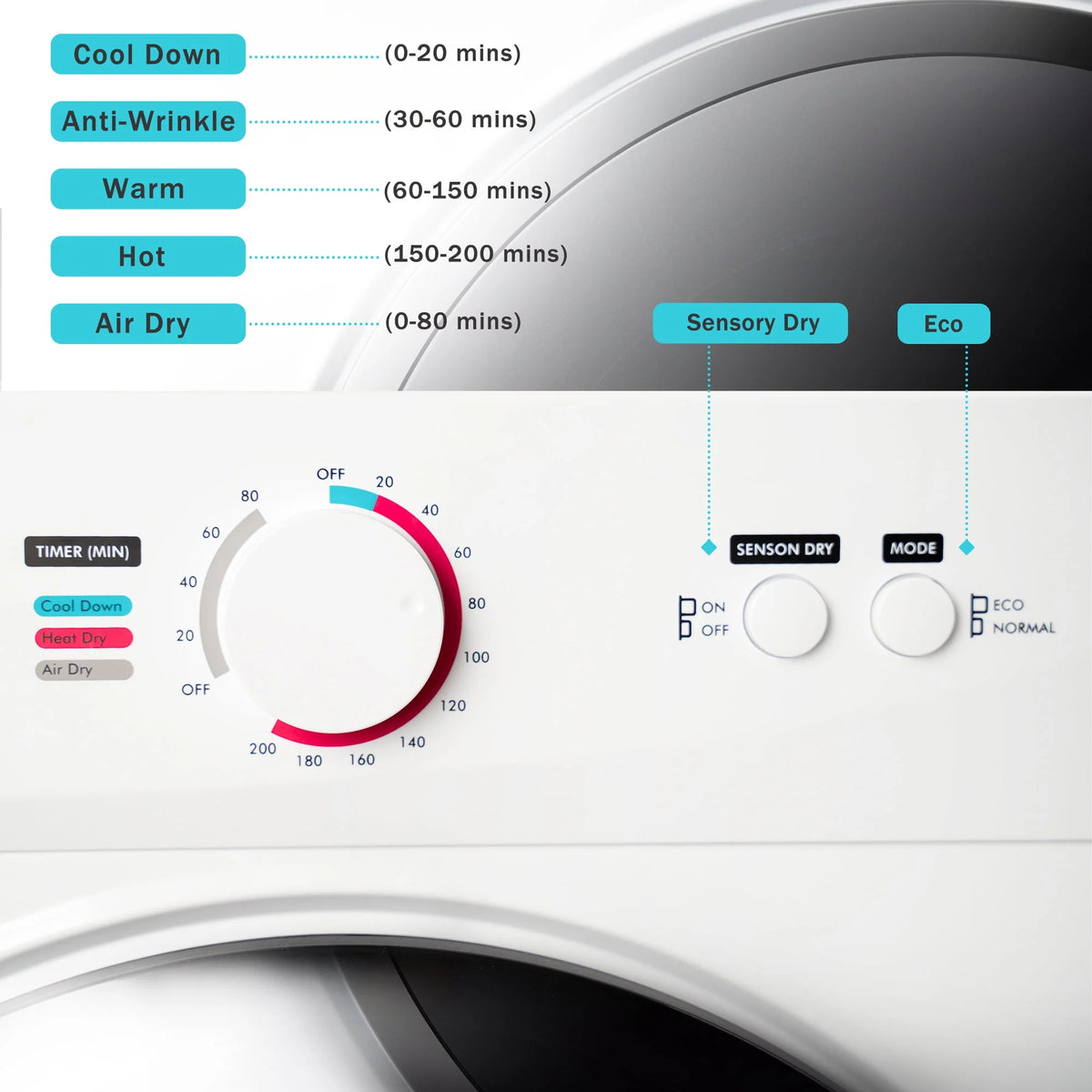 6.6lbs Portable Stainless Steel Laundry Dryer F854798