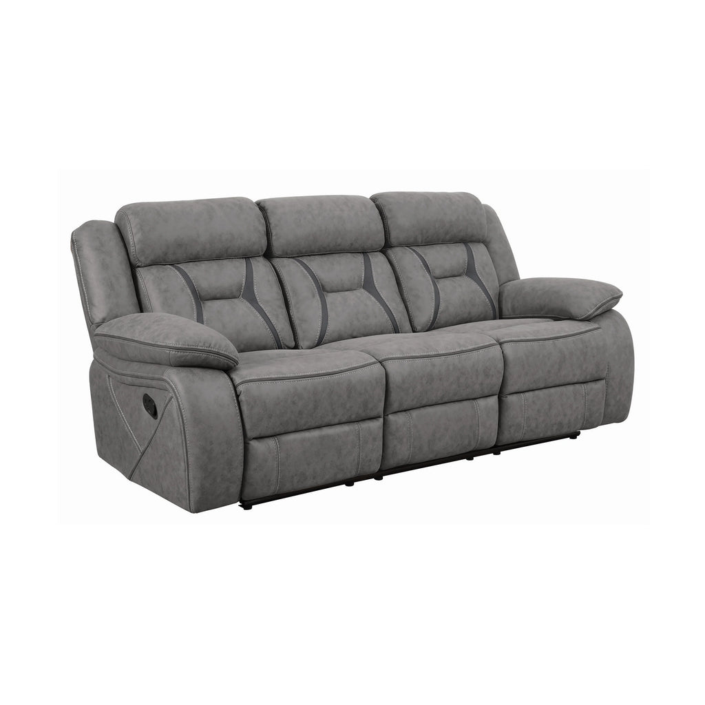 Grey Upholstered Motion Sofa G362644