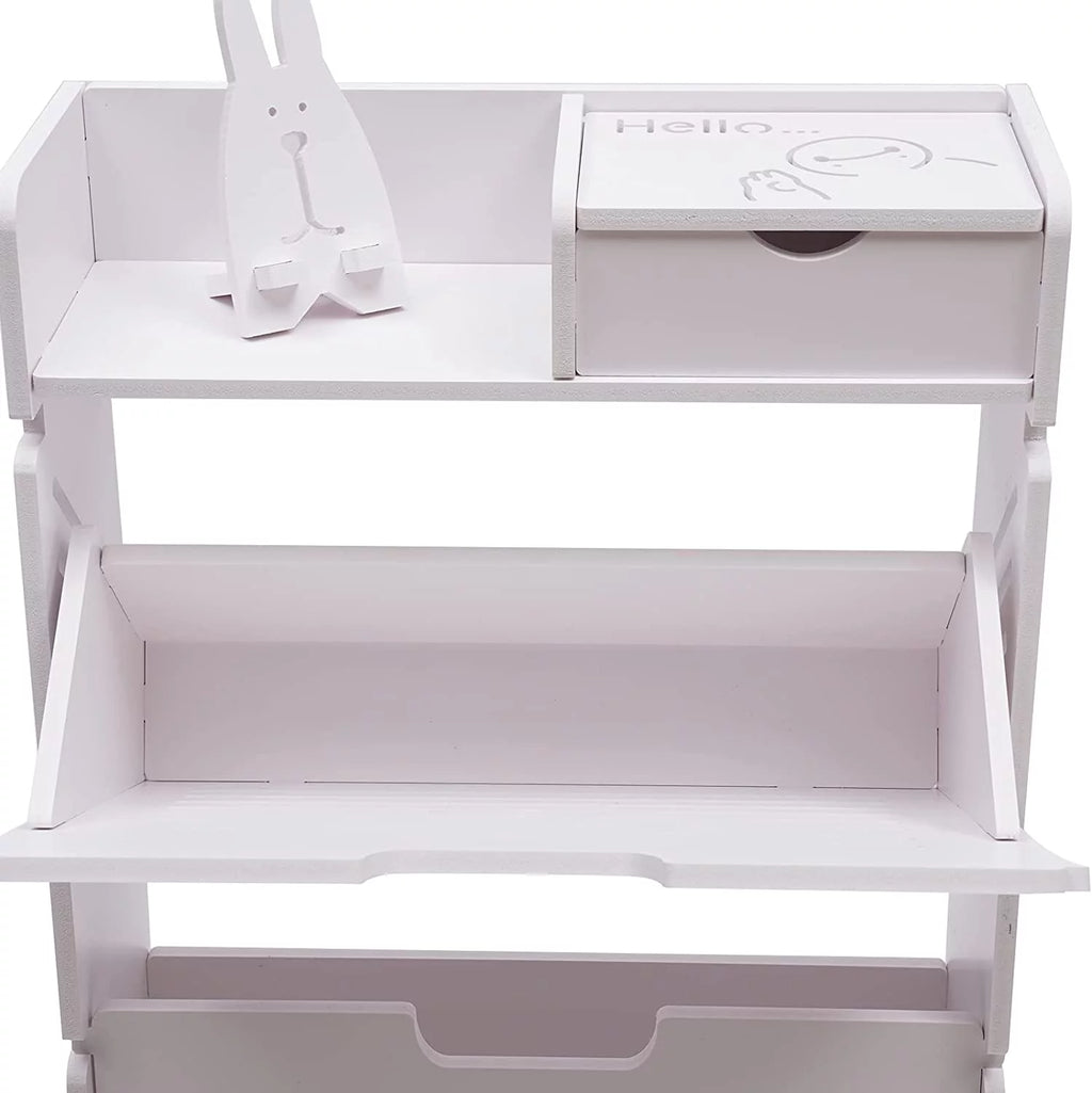 White Narrow Shoe Storage Cabinet P785964