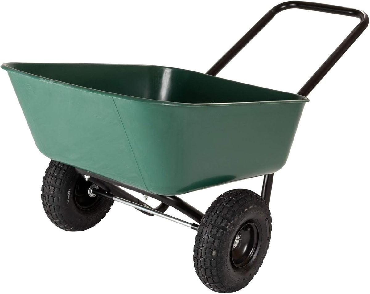 Dual-Wheel Wheelbarrow Garden Cart S3854