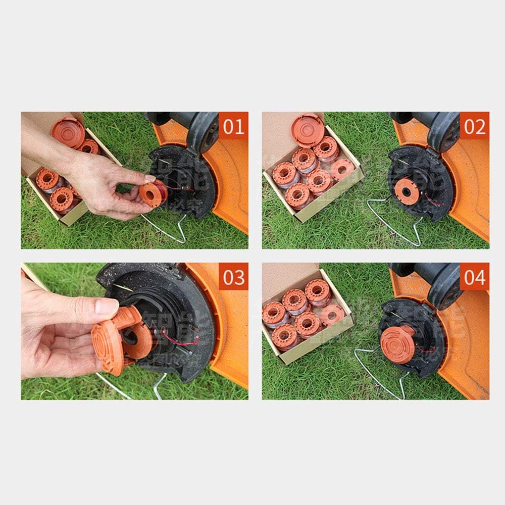 6 Pack Trimmer Replacement Spool Cap Covers J936253