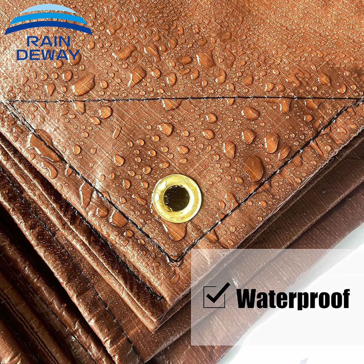 Heavy Duty Truck Bed Tarp Cover 10x12 Feet with Grommets I9423