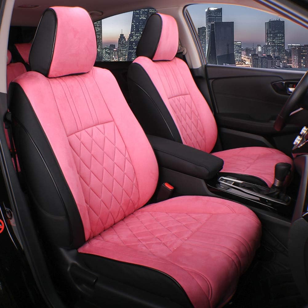 Custom Fit Full Set Car Seat Covers Leatherette Black Gray M836918